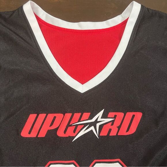 Upward Basketball Jersey Reversible Red/Black #22 size XL Activewear Sports - Picture 3 of 12